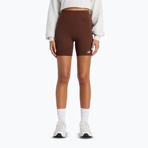 Pantaloncini da donna New Balance Harmony High Rise pumpernickel