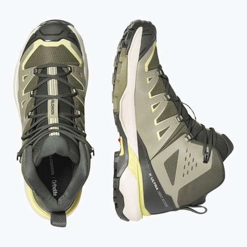 Scarpe da trekking da uomo Salomon X Ultra 360 Edge Mid GTX olive night/aloe