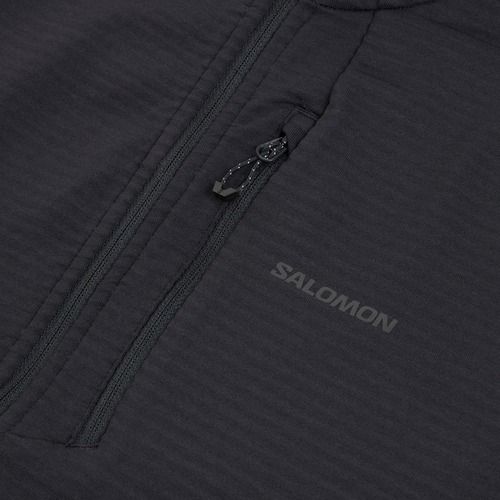 Felpa in pile da donna Salomon Lightwarm Full Zip deep black