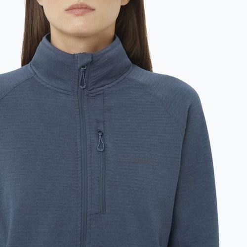 Felpa in pile da donna Salomon Lightwarm Full Zip blue nights