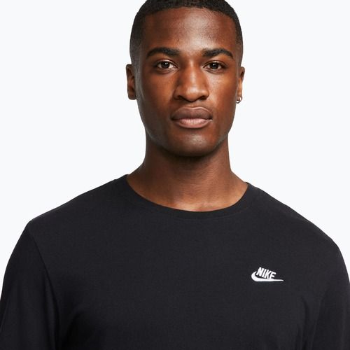 Maglia a maniche lunghe da uomo Nike Sportswear Club black/white