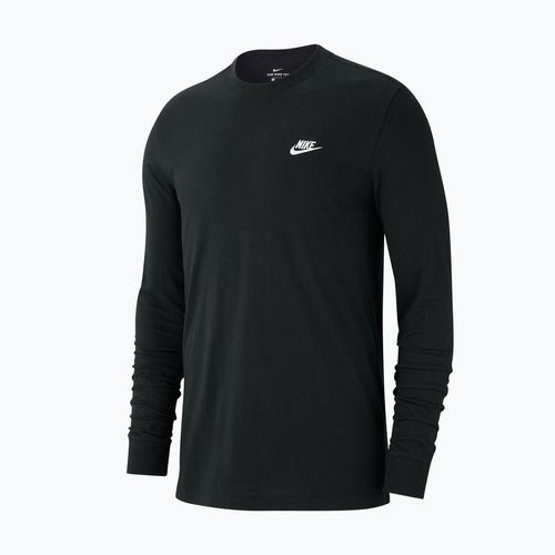 Maglia a maniche lunghe da uomo Nike Sportswear Club black/white