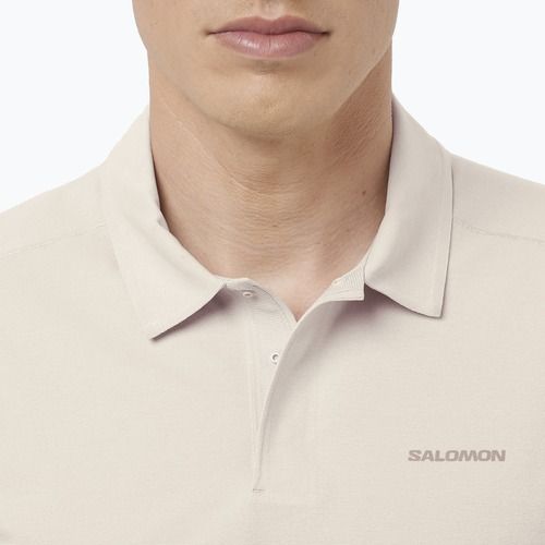 Polo da uomo Salomon Trackline Polo silver cloud