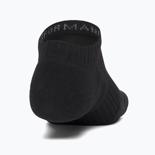 Calzini da uomo Under Armour Performance Cotton NS 3 pairs ultimate black/ultimate black/white