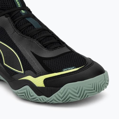 Scarpe da pallamano da uomo PUMA Solarstrike 4 puma black/green terrain/fizzy light