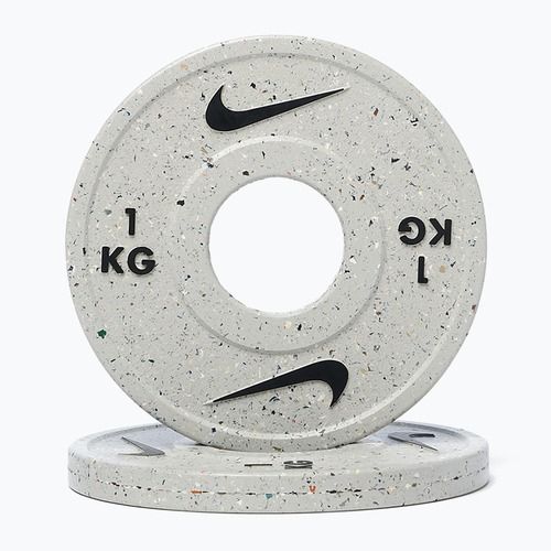 Carico Nike Strength Grind Change Plates 2 x 1 kg wolf grey