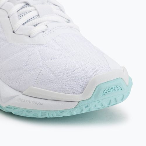 Scarpe da pallamano da donna Mizuno Wave Stealth Neo 2 white/blue tint