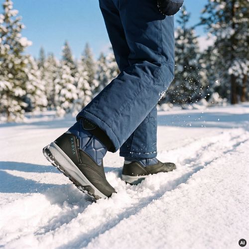 Stivali da neve per bambini KADVA Andes WP JR blu navy