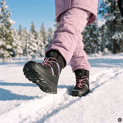 Stivali da neve per bambini KADVA Chia WP JRG neri