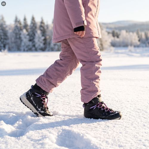 Stivali da neve per bambini KADVA Oriko WP JR neri