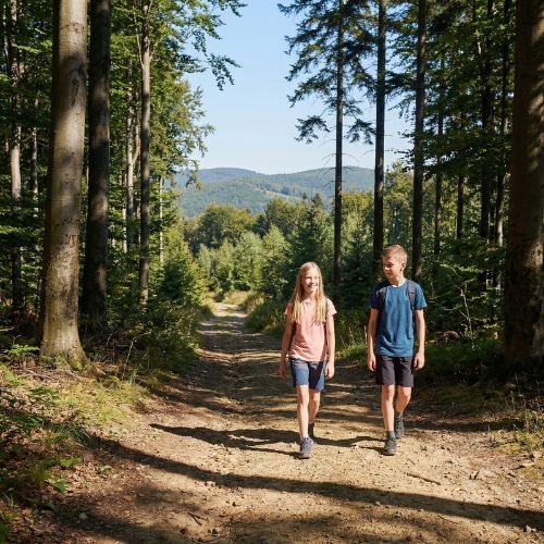 Maglietta da trekking per bambini KADVA TrailCore traspirante rosa