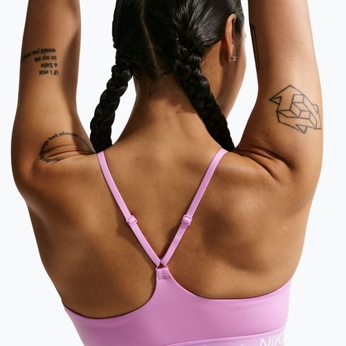 Reggiseno sportivo Nike Dri-Fit Indy Light Support light magenta/light magenta/white