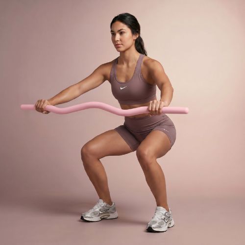 Bilanciere curvo XTREXO SCULPT 110 cm rosa