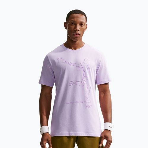 Maglietta da tennis da uomo Nike Court Dri-Fit violet mist
