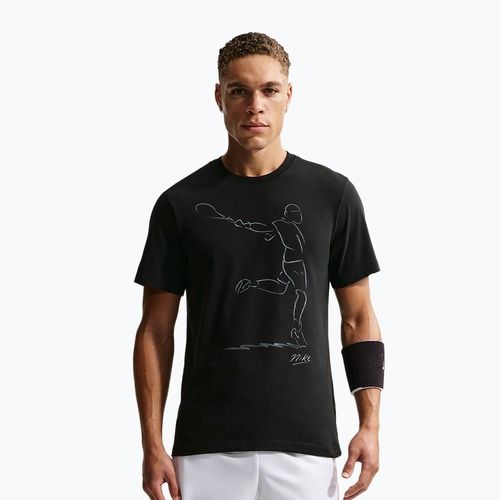 Maglietta da tennis da uomo Nike Court Dri-Fit black