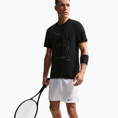 Maglietta da tennis da uomo Nike Court Dri-Fit black