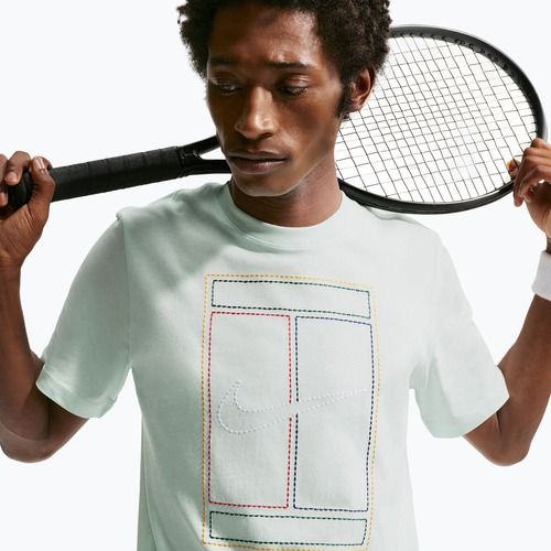 Maglietta da uomo Nike Court Heritage barely green