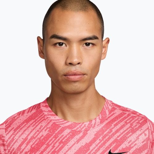 Maglietta da tennis da uomo Nike Court Dri-Fit Victory Print pink foam/black