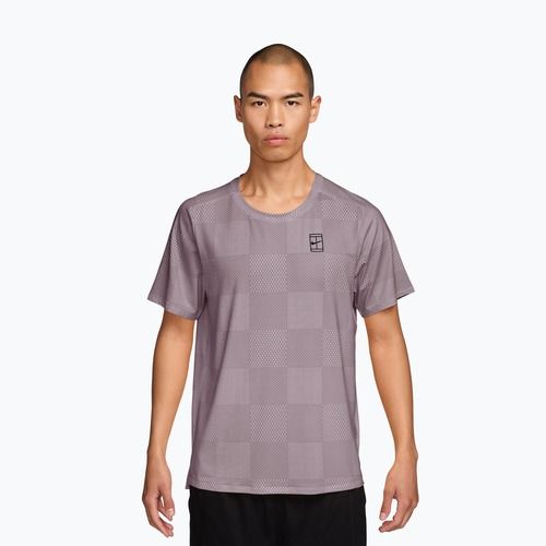 Maglietta da tennis da uomo Nike Court Dri-Fit Advantage Print light violet ore/black