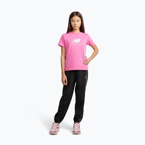 Maglietta per bambini New Balance Jersey Stacked Logo Tee pink satin