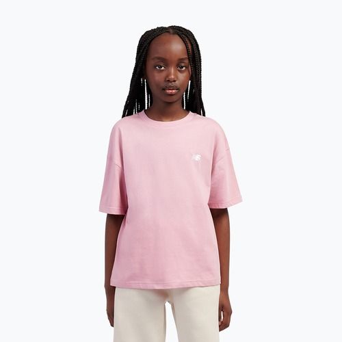 Maglietta per bambini New Balance Jersey Small Logo Tee pink taffy