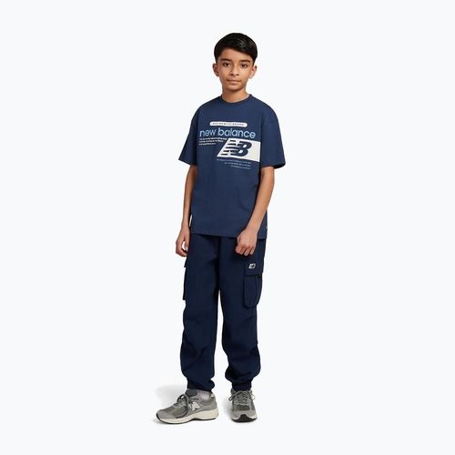Maglietta per bambini New Balance Authentic Brand Players Graphic Tee nb navy