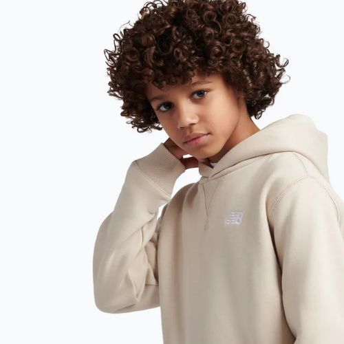 Felpa per bambini New Balance French Terry Small Logo Hoodie timberwolf