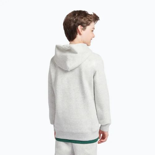 Felpa per bambini New Balance Brush Back Small Logo Hoodie ash heather