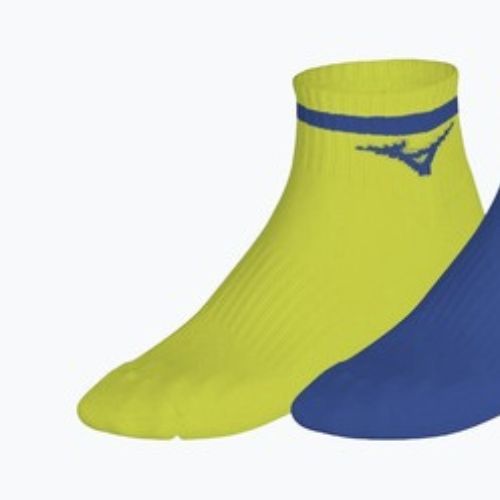 Calzini Mizuno Training Mid With Line 3 pairs lightning yellow/ultramarine