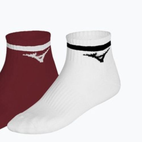 Calzini Mizuno Training Mid With Line 3 pairs pinkesque/lava falls/white