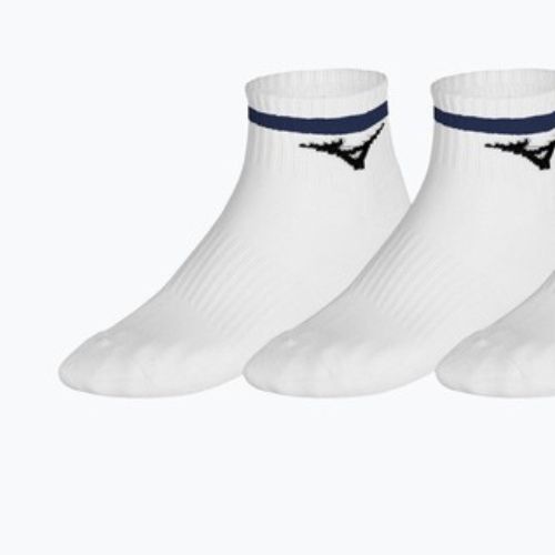 Calzini Mizuno Training Mid With Line 3 pairs white/ultramarine