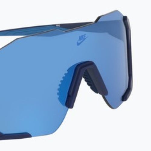 Occhiali da sole Nike Charged Shield matte blue void/blue mirror