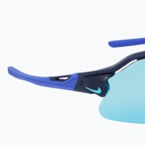 Occhiali da sole Nike Flyfree Shield P matte obsidian/polar blue mirror/road