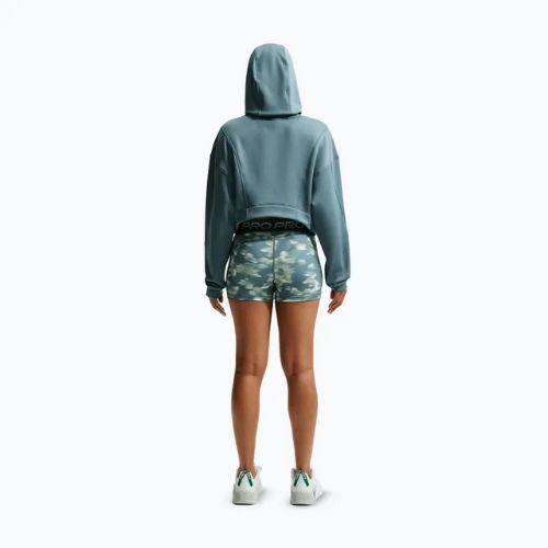 Felpa da allenamento da donna Nike Pro Therma-Fit Hoodie mineral slate/white