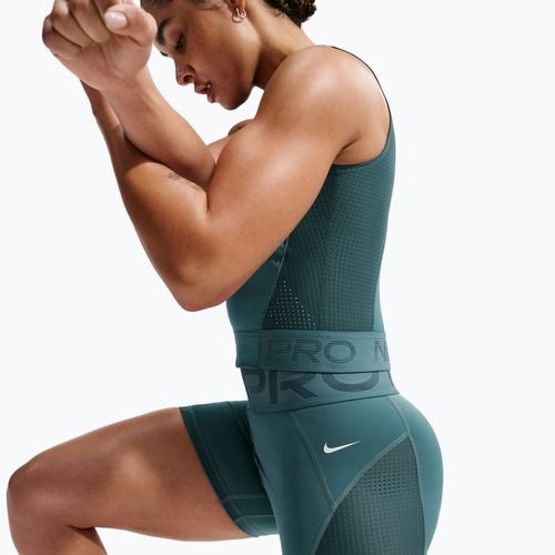 Pantaloncini da donna Nike Pro Sculpt High Waisted 5" Biker mineral slate/faded spruce/white