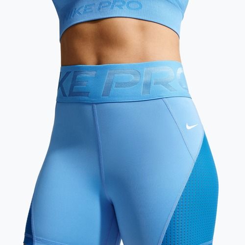 Pantaloncini da donna Nike Pro Sculpt High Waisted 5" Biker university blue/light photo blue/white