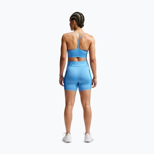 Pantaloncini da donna Nike Pro Sculpt High Waisted 5" Biker university blue/light photo blue/white