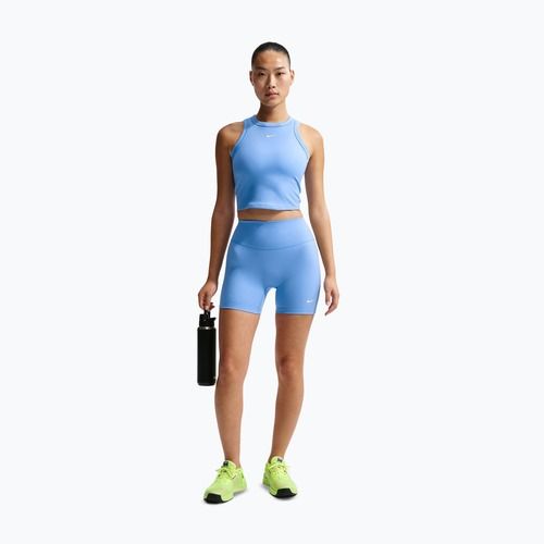 Maglietta da donna Nike One Fitted Dri-Fit Cropped Tank thunder university blue/white