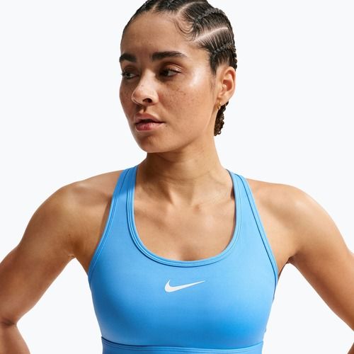 Reggiseno sportivo Nike Swoosh Medium Support university blue/white