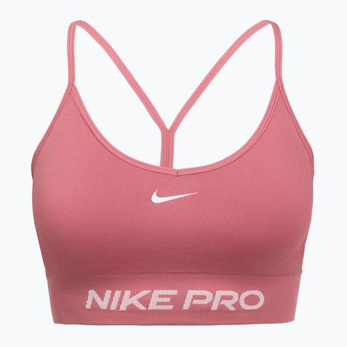 Reggiseno sportivo Nike Pro Seamless Light Support peony/white