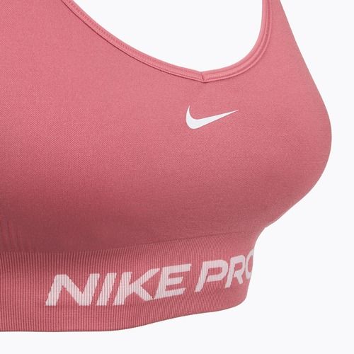 Reggiseno sportivo Nike Pro Seamless Light Support peony/white