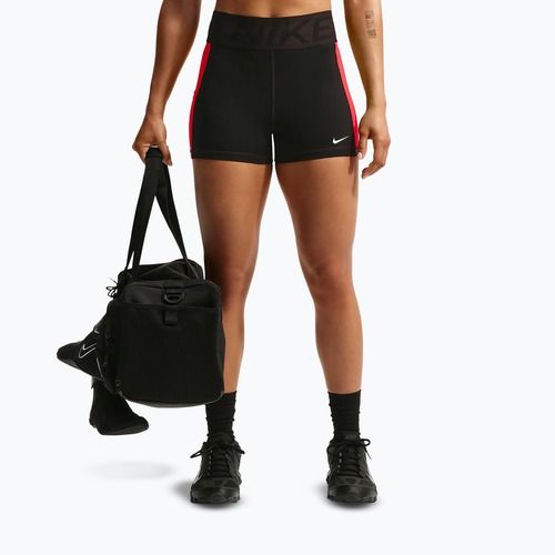 Pantaloncini da allenamento da donna Nike Pro Sculpt Dri-Fit High-Waisted Biker 5" black/light crimson/white