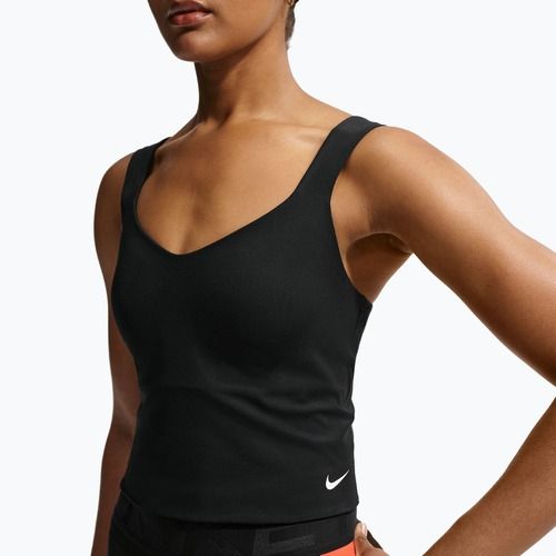 Maglietta da allenamento da donna Nike Pro Sculpt Medium Support Padded Tank black/white