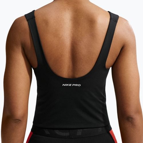 Maglietta da allenamento da donna Nike Pro Sculpt Medium Support Padded Tank black/white