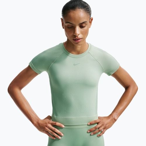 Maglietta da allenamento da donna Nike Pro Seamless Dri-Fit steam