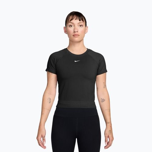 Maglietta da allenamento da donna Nike Pro Seamless Dri-Fit black/white