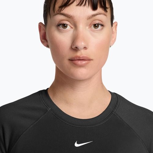 Maglietta da allenamento da donna Nike Pro Seamless Dri-Fit black/white