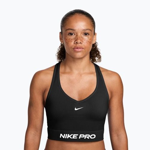 Maglietta da allenamento da donna Nike Pro Seamless Dri-Fit black/white