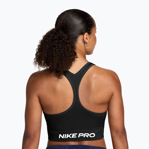 Maglietta da allenamento da donna Nike Pro Seamless Dri-Fit black/white