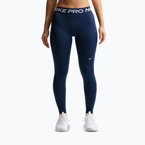Leggings da donna Nike Pro Mid-Rise Full midnight navy/white